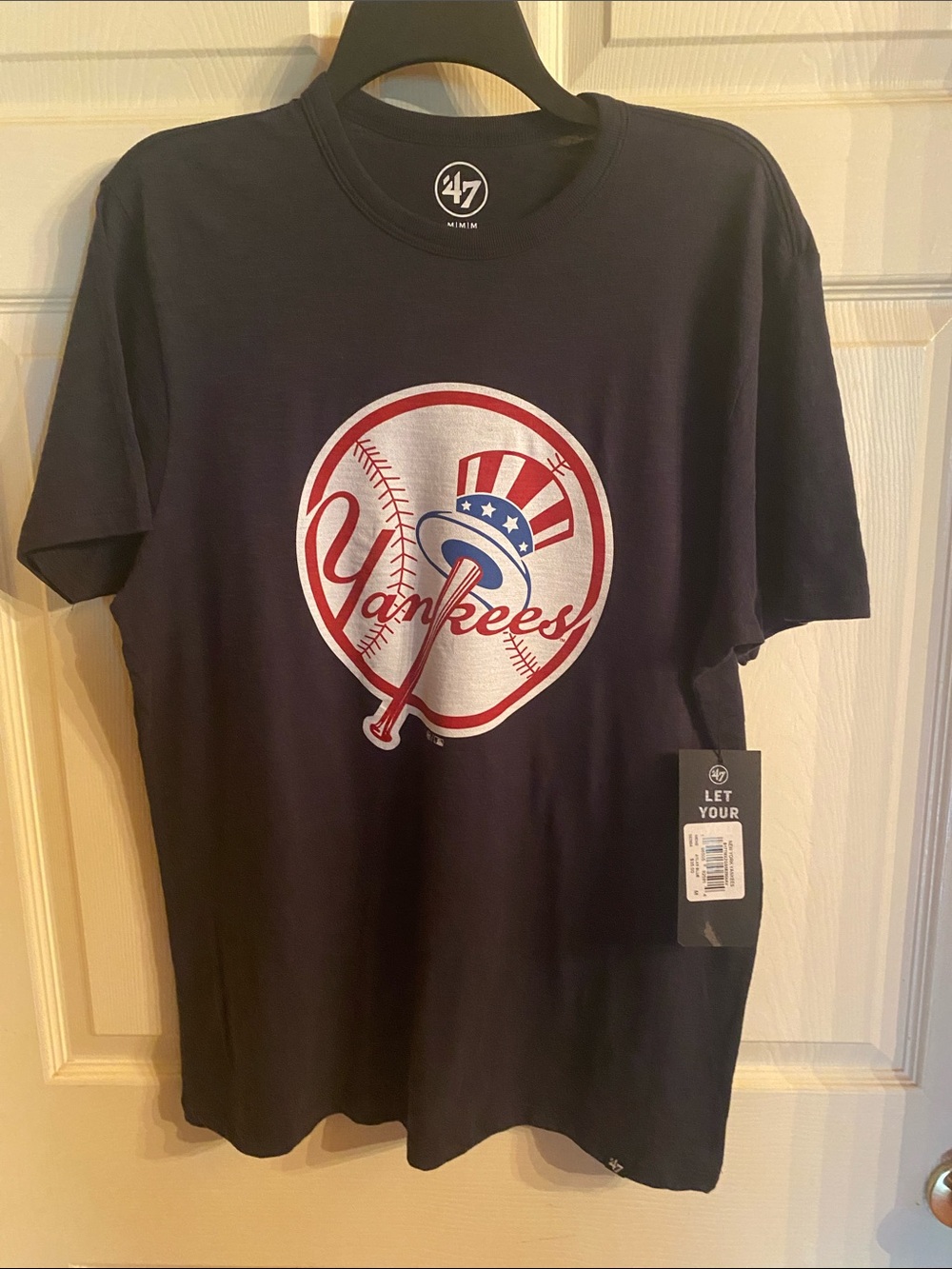 47 Yankees Navy Tee with Red and White Logo